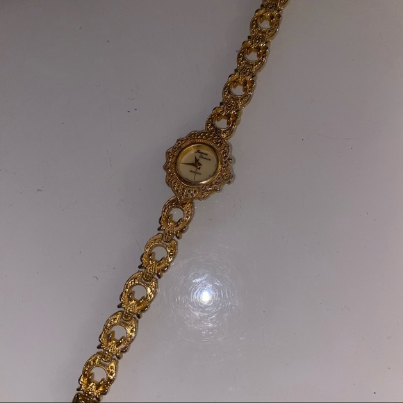 Jacques Couture Quartz movement‎ gold toned watch main image 4
